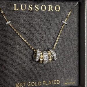 Lussoro 18kt Gold Plated Sterling Silver Gold tone Necklace